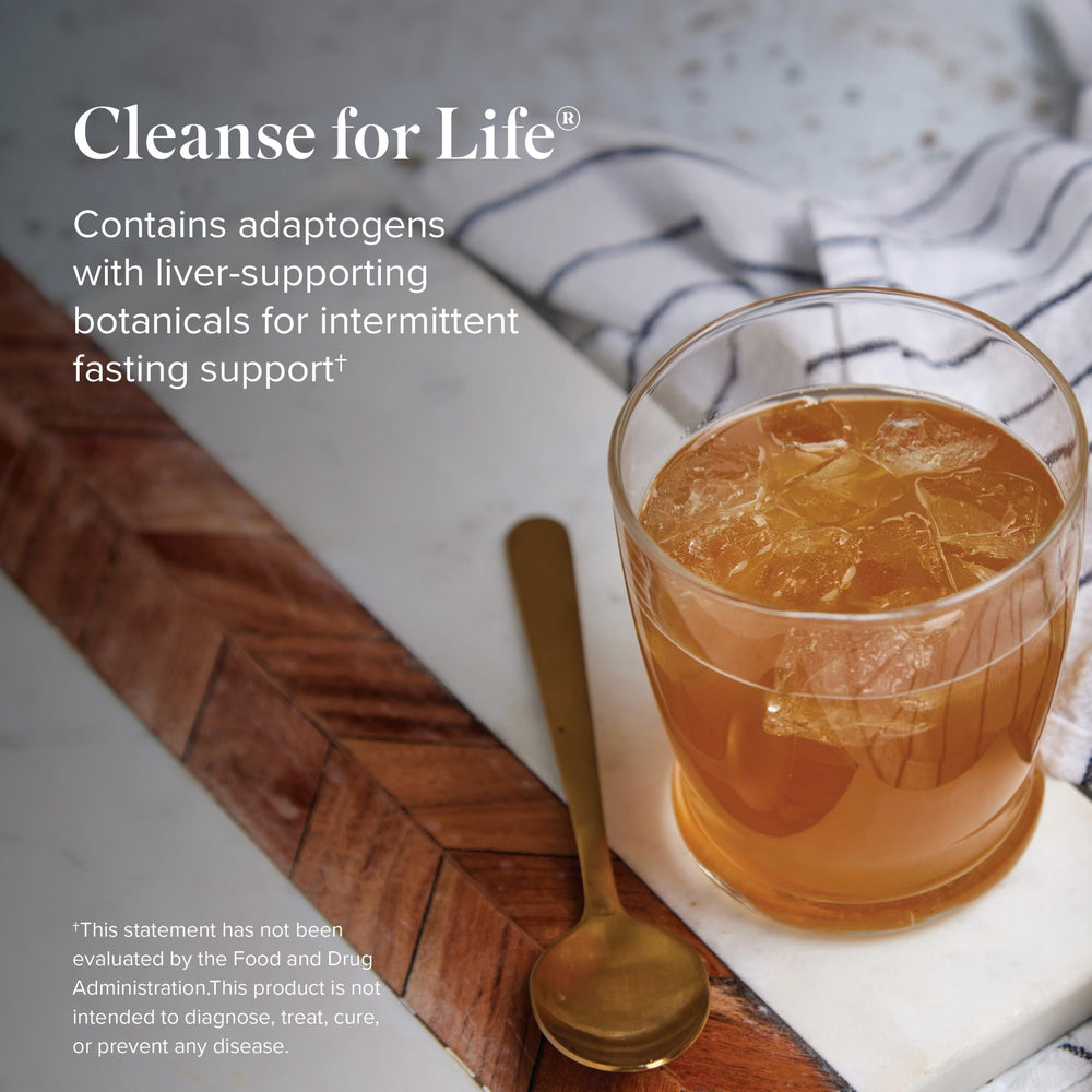 Isagenix Cleanse for Life measuring scoop beside the bottle.