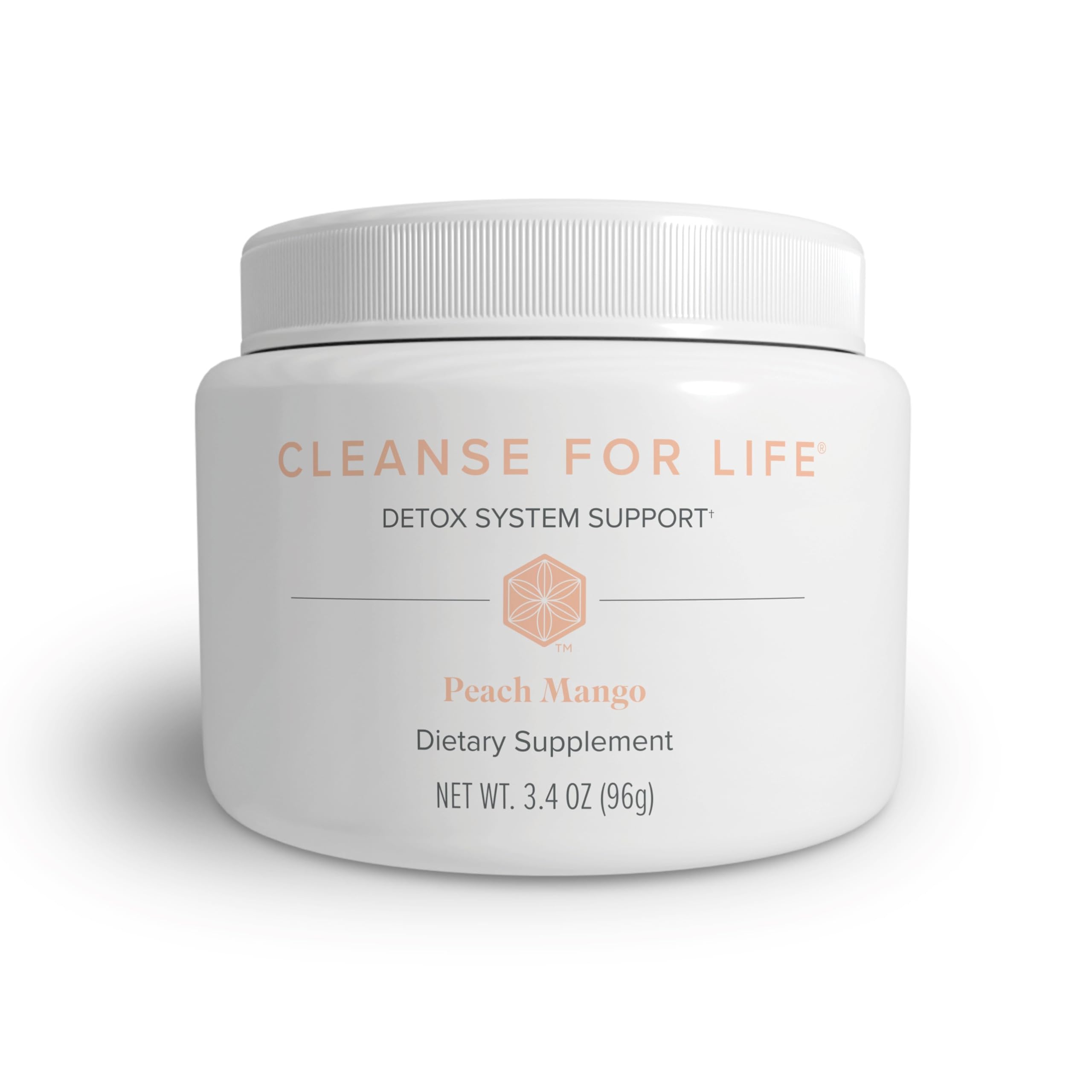 Isagenix Cleanse for Life Peach Mango bottle ready for daily cleansing routine