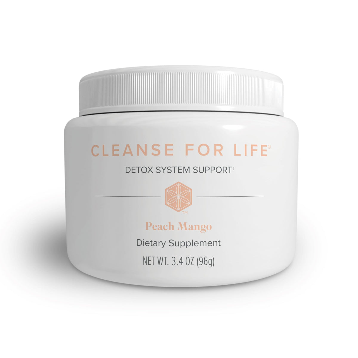 Isagenix Cleanse for Life Peach Mango bottle ready for daily cleansing routine