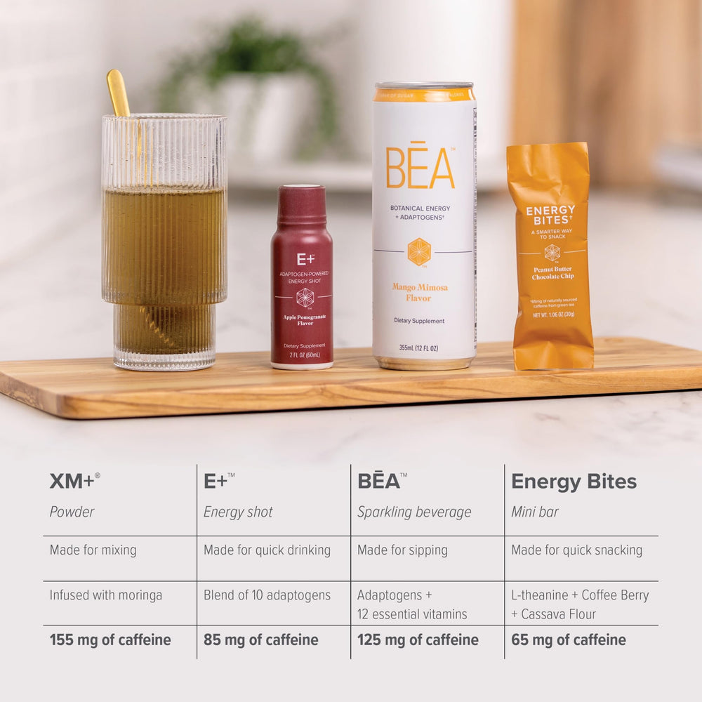 Isagenix E+ shot pouring during a workout break.