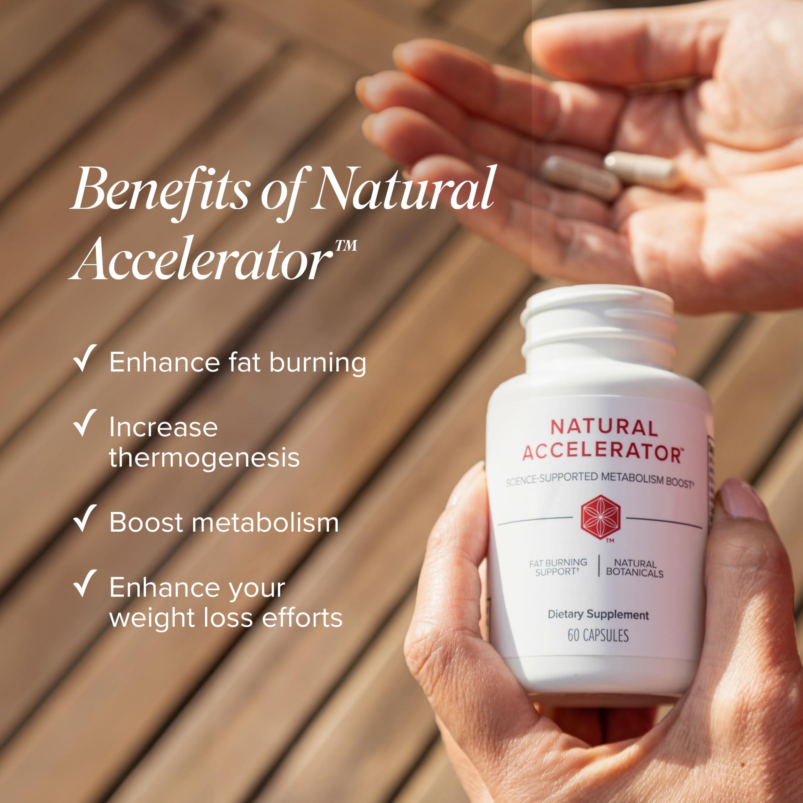 Isagenix Natural Accelerator emphasizes no artificial flavors or colors for clean nutrition.