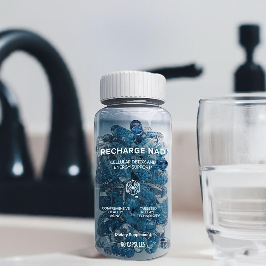 Isagenix Recharge NAD vegan, gluten-free, non-GMO formulation on labeling