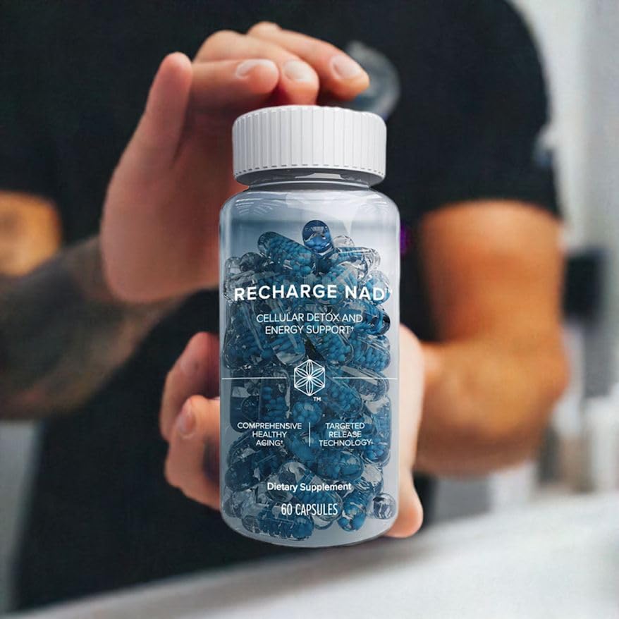Isagenix Recharge NAD vitamin E ingredient shown as allergen-friendly formula