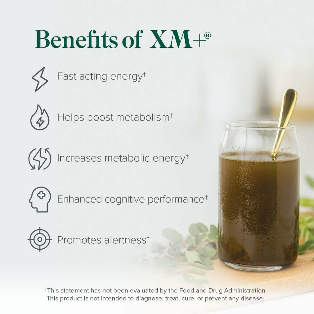 Isagenix XM+ individual serving packets for on-the-go energy