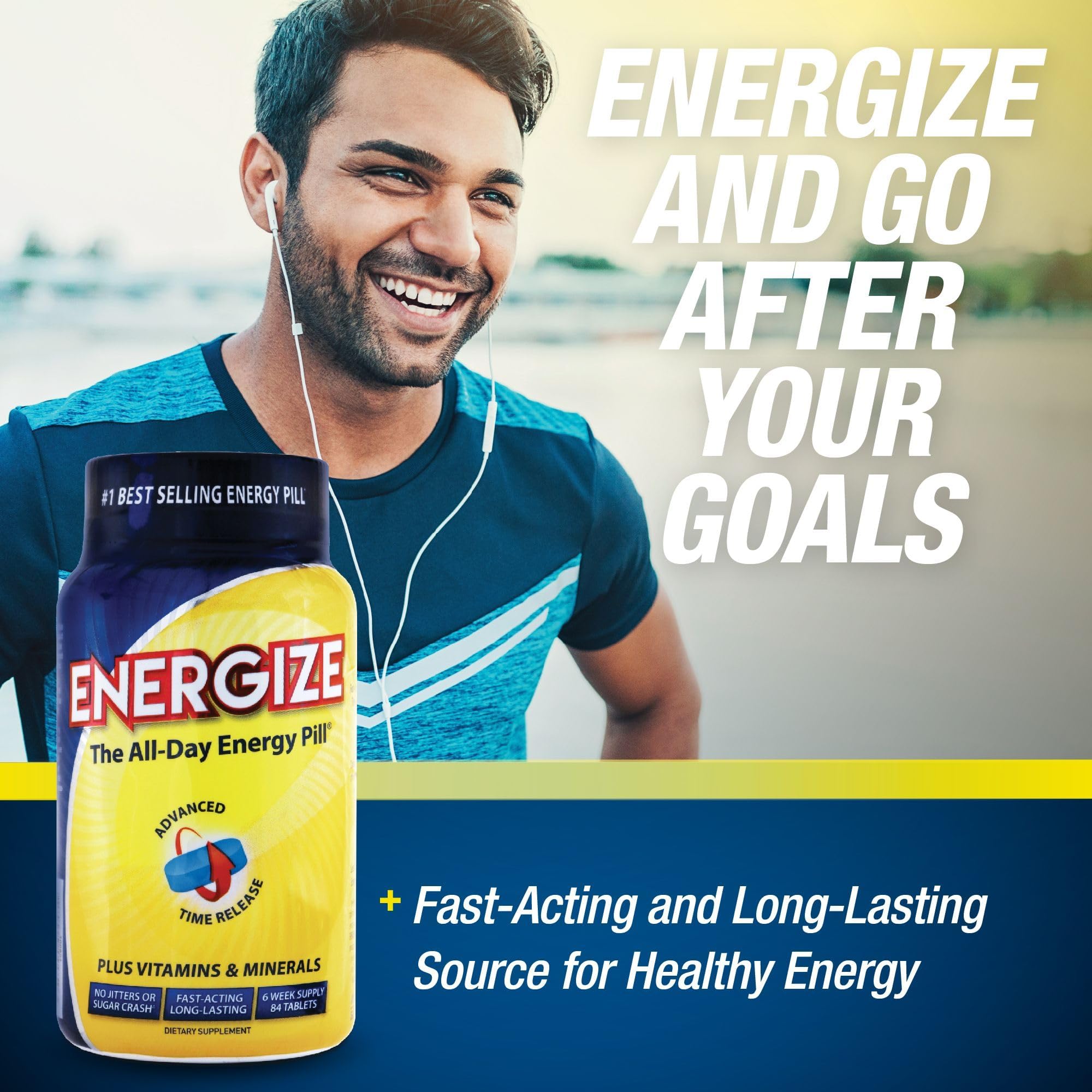 iSatori Energize label close-up emphasizing B12 and nootropic ingredients