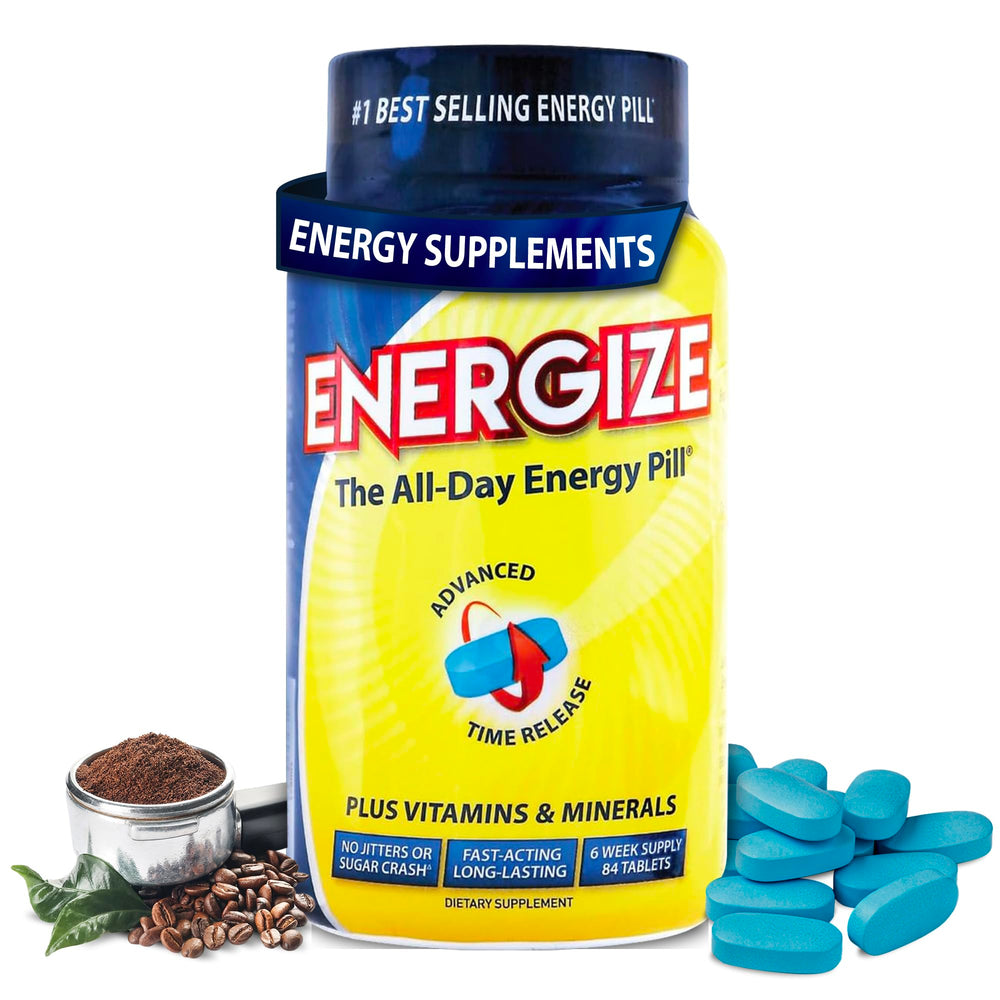 iSatori Energize time-release bottle front for steady daytime energy