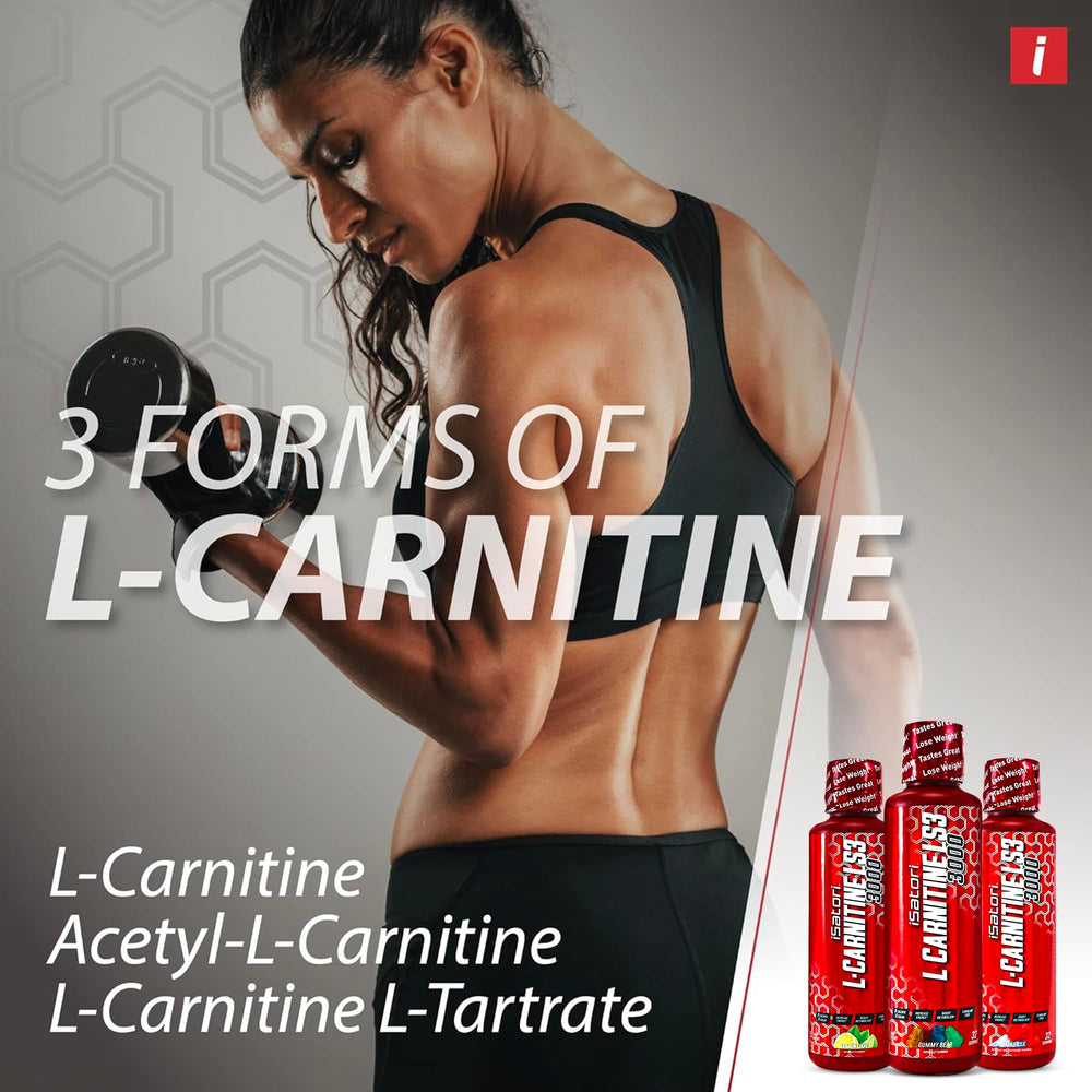 iSatori L-Carnitine LS3 3000 liquid being poured demonstrates quick mix and taste
