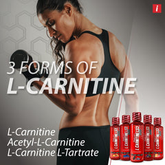 isatori L-Carnitine LS3 bottle with pour for pre-workout boost.