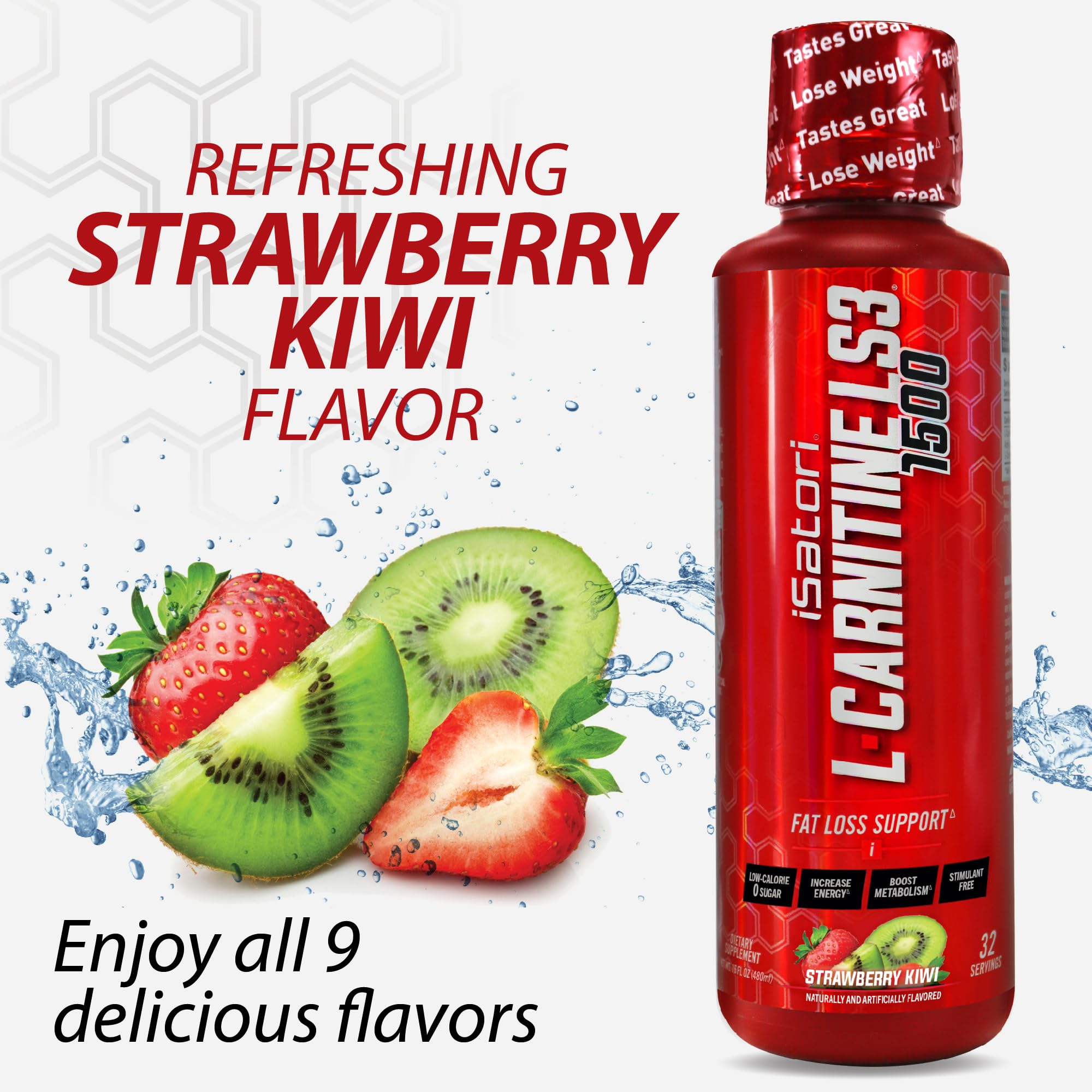 iSatori L-Carnitine LS3 in use at gym bottle during training.