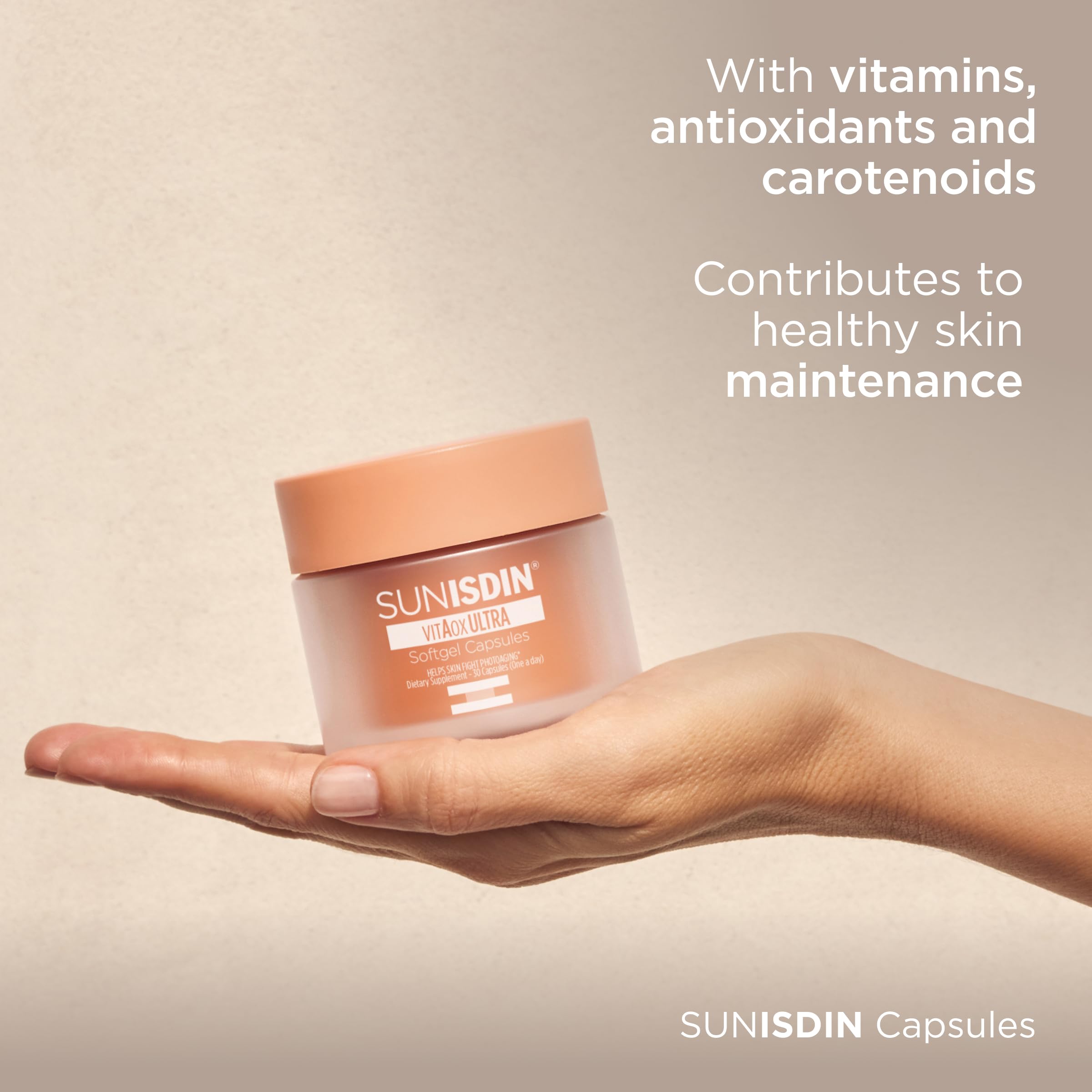 ISDIN SUNISDIN bottle pour shot suggesting easy daily dosage
