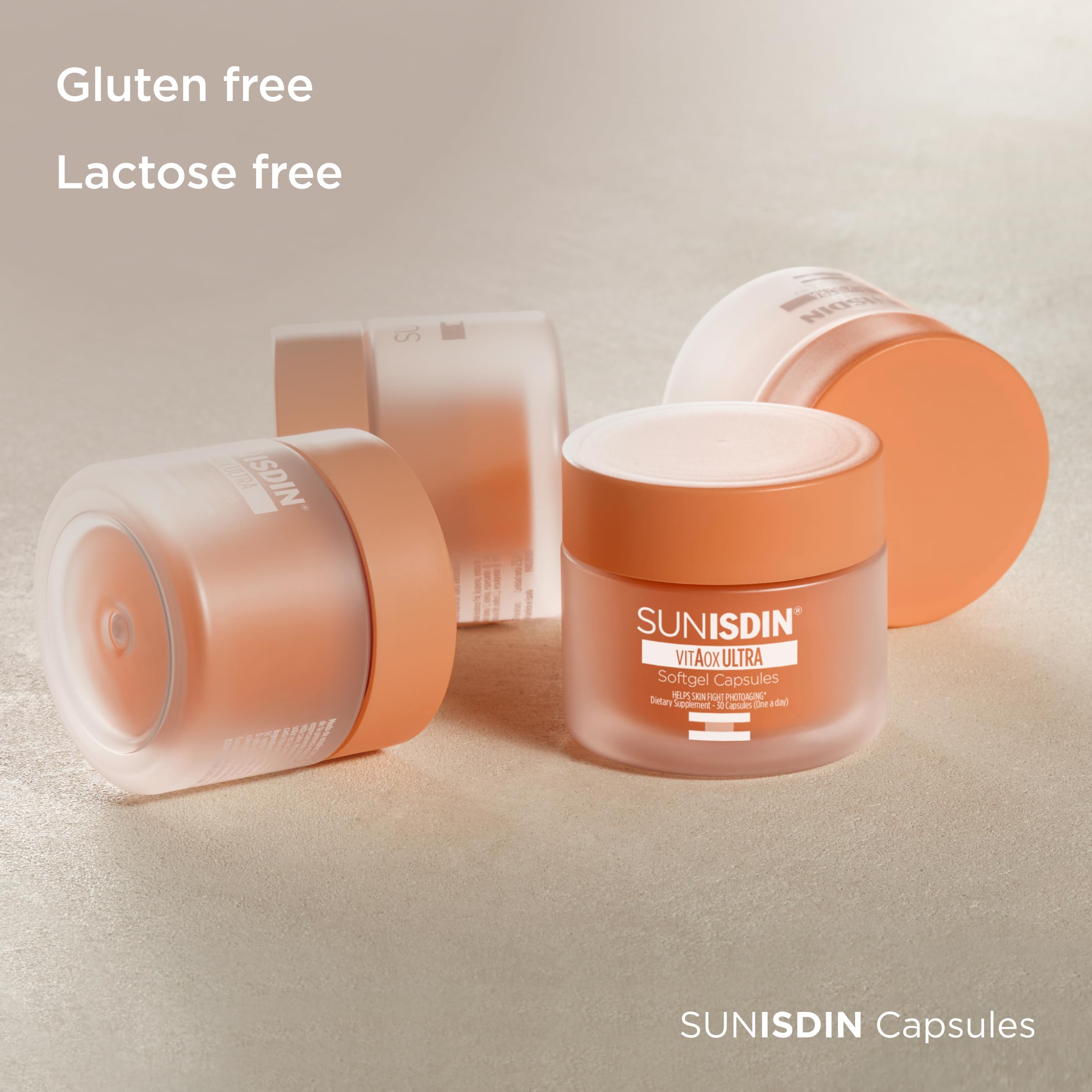 ISDIN SUNISDIN hands holding bottle conveys travel-friendly daily skin support