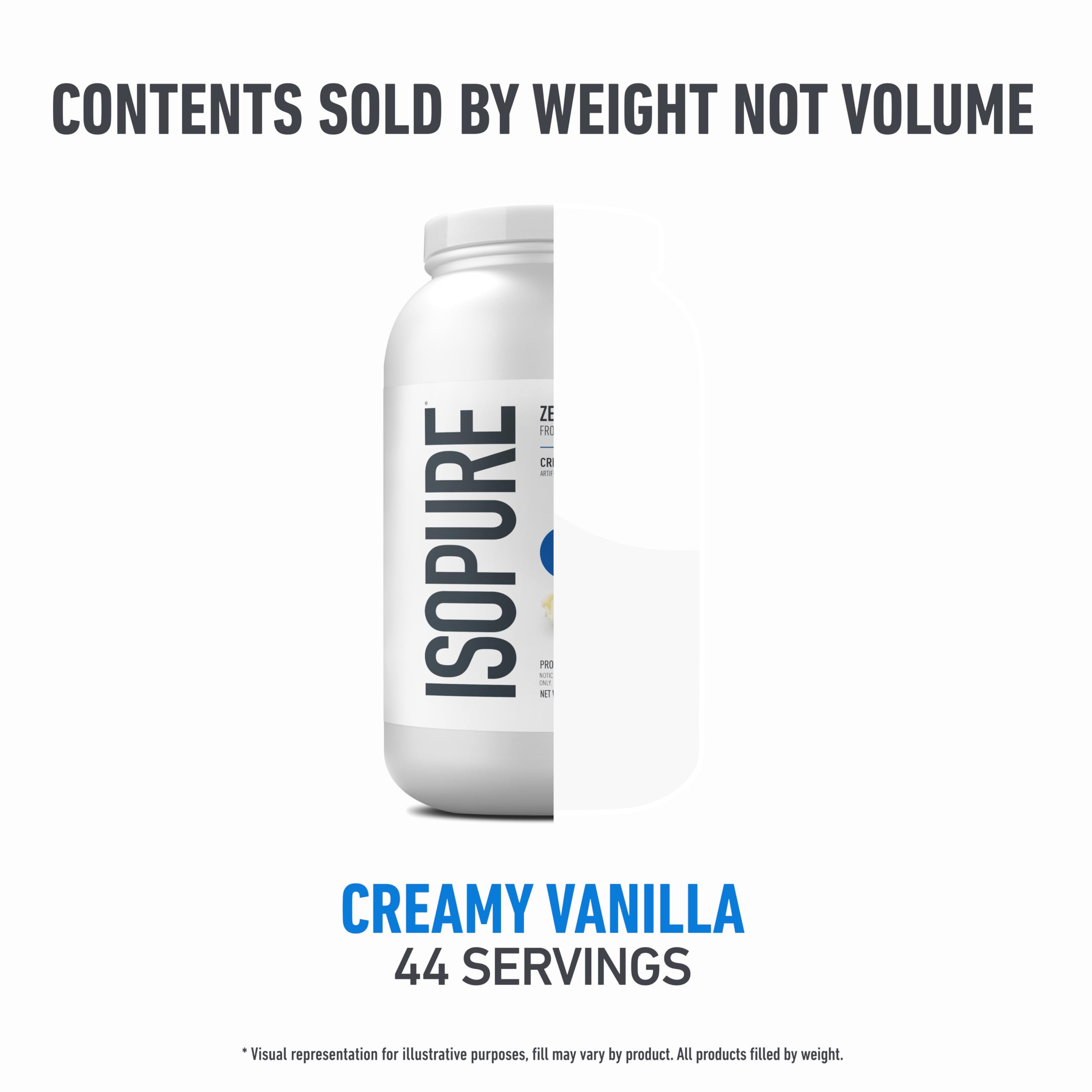 Isopure Vanilla smoothie ingredients idea for shakes and recipes.