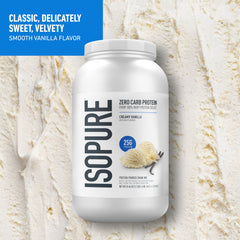 Isopure Whey Isolate scoop ready to mix into your shake.