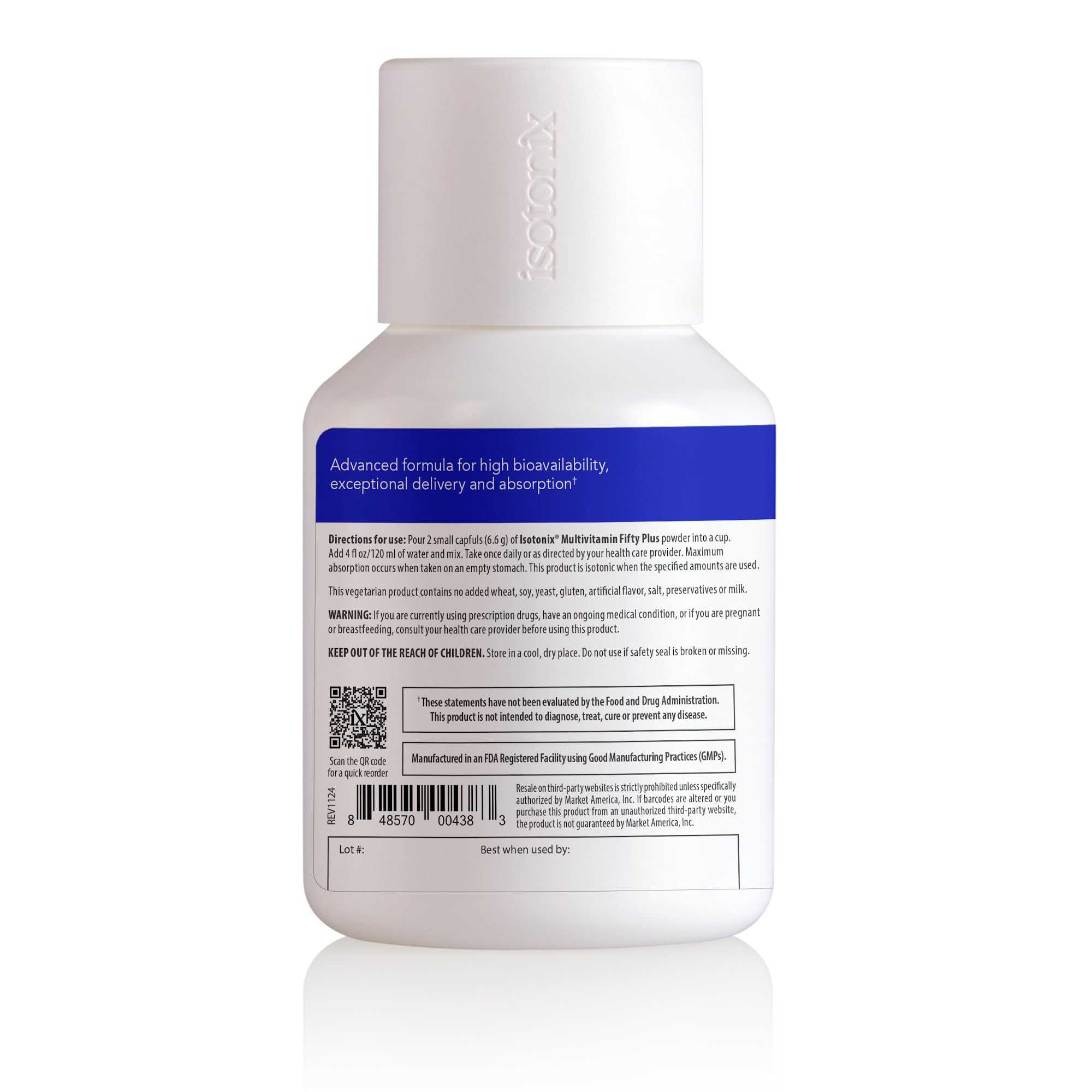 Isotonix Multivitamin Fifty Plus daily use setup highlights ready-to-take convenience