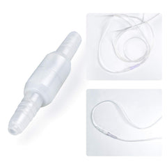 ItAll 360-degree swivel connector for oxygen tubing reduces twists and keeps flow steady.