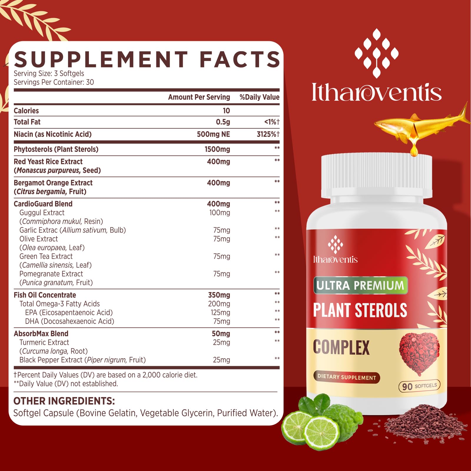 Itharoventis garlic-olive-leaf-green-tea-blend image suggests comprehensive plant nutrients