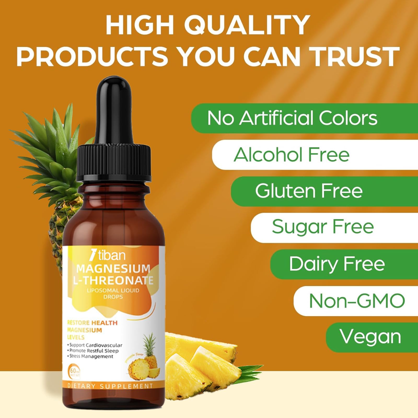 Itiban drops dissolving in water with a pineapple aroma