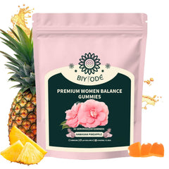 Itiban Pineapple Gummies bottle highlighting probiotic benefits and pineapple flavor.