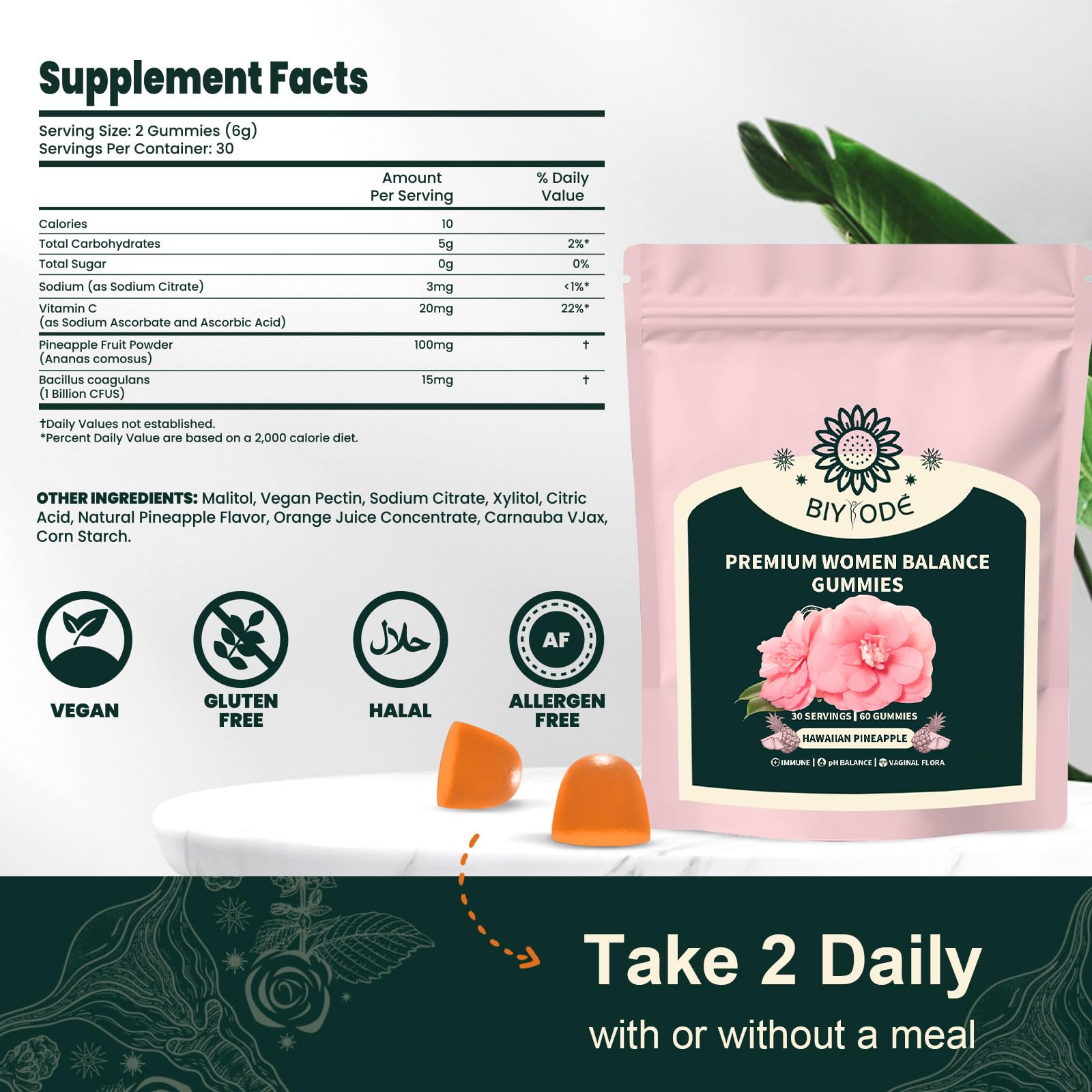 Itiban Pineapple Gummies serving suggestion for easy daily wellness.