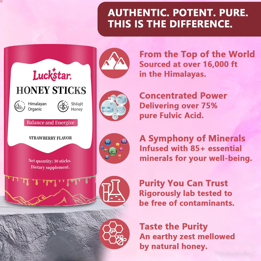 Itiban Shilajit Honey Sticks neatly packaged for on-the-go use.