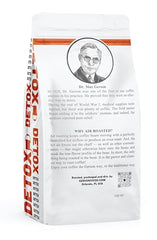 IT'S GERSON GOOD Coffee The Gerson Way ground coffee close-up shows consistent texture for brewing