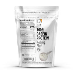 It's Just! casein powder label — single-ingredient formula for clean, versatile use.