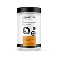 It's Just! creatine powder jar label highlights 1kg size and purity.