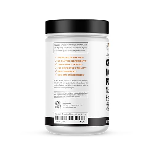 It's Just! scoop included for precise 5g servings during workouts.