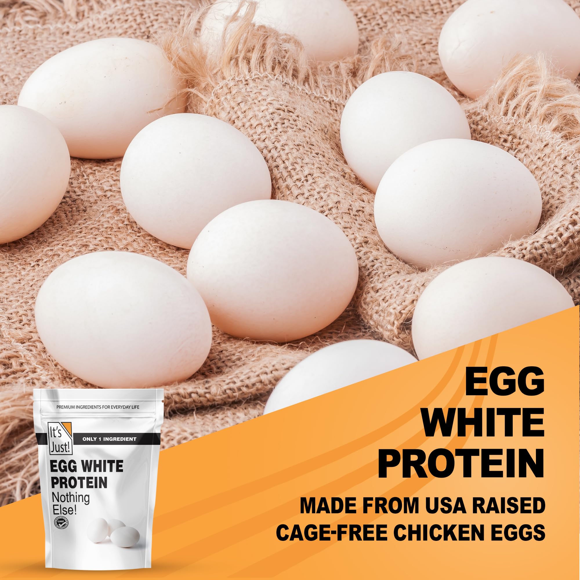 It's Just! egg white powder shaker for quick creamy shakes