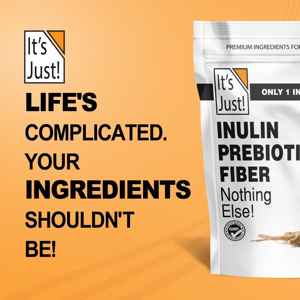 It's Just! inulin powder added to glass for daily use.