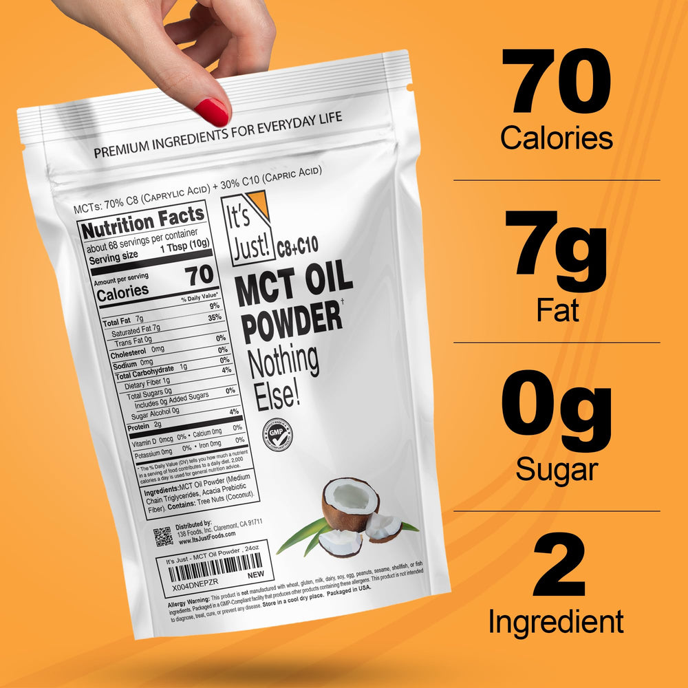 Its Just MCT Oil Powder keto-friendly option for low-carb meals