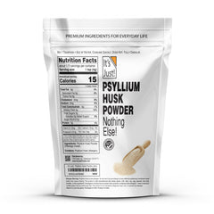 It's Just! psyllium husk powder scoop measures fiber for daily smoothies