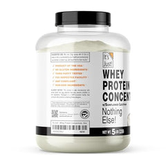 It's Just! WPC-80 tub front, showcasing premium whey protein concentrate for steady daily protein