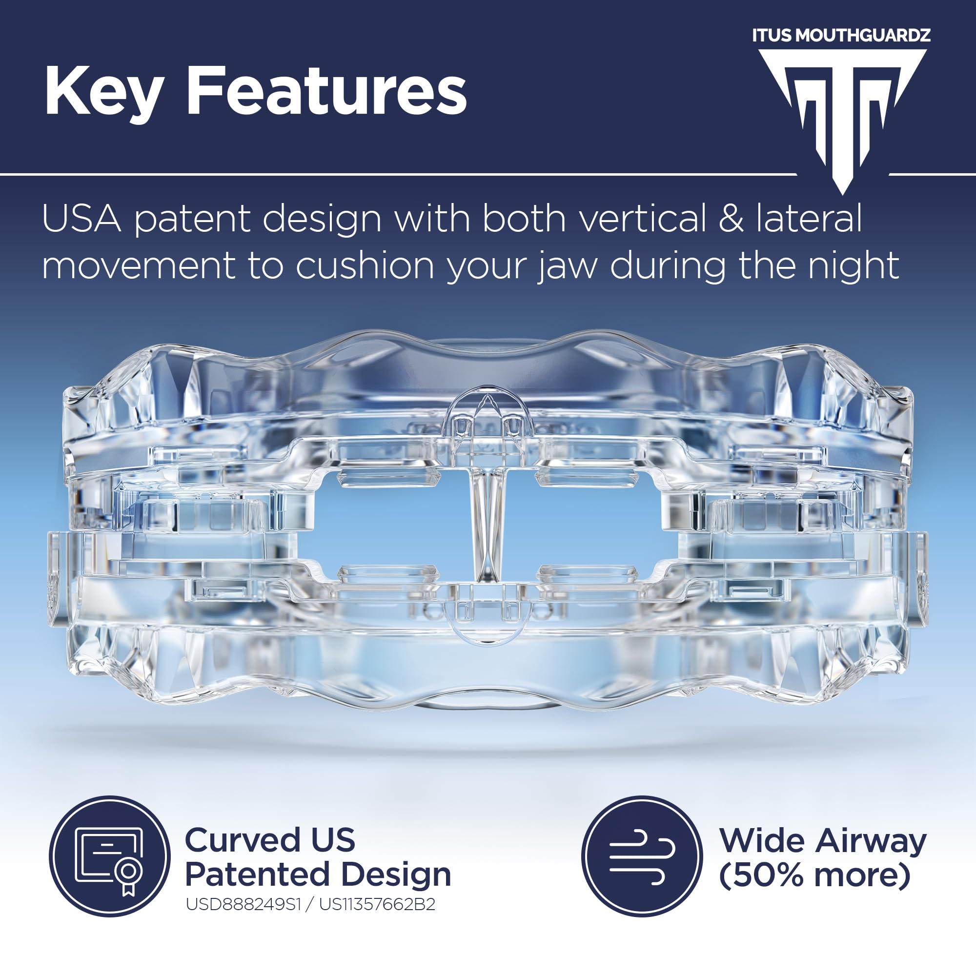Itus SilentZPro 2.0 offers five adjustment levels for a tailored nightly fit.
