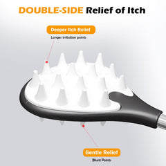 iunxkmi dual-head back scratcher offers firm and gentle options