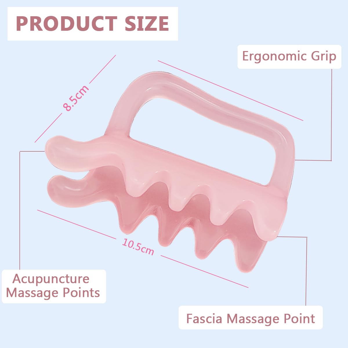 iunxkmi fascia massage tool pink color variant for stylish sessions