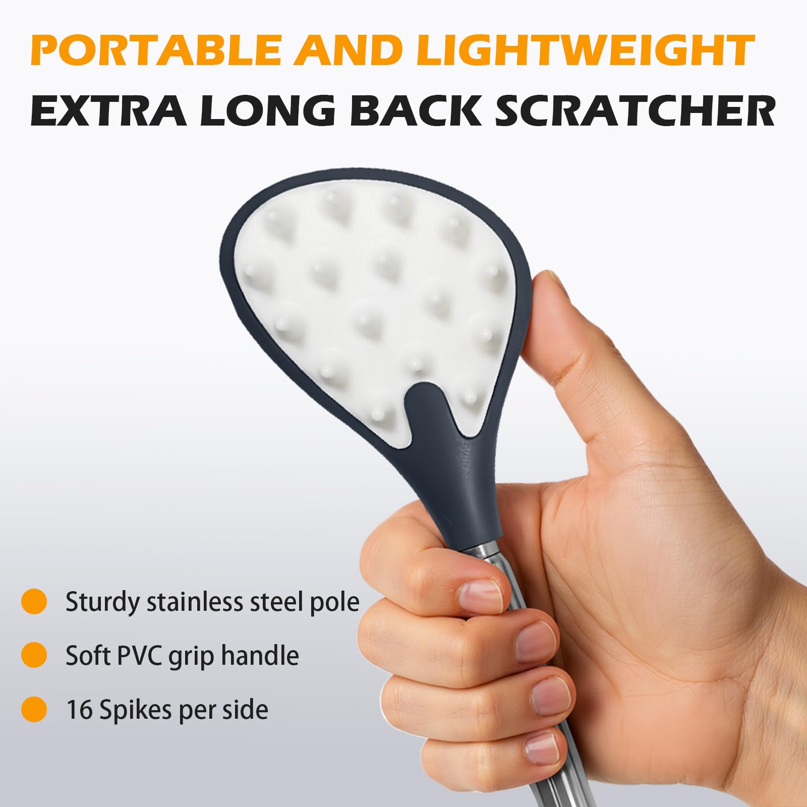 iunxkmi stainless steel retractable handle with non-slip grip