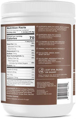 IUSOT Primal Kitchen collagen drink mix in a shaker, chocolate coconut for quick servings.