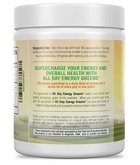 IVL All Day Energy Greens scoop with canister shows easy mixing.