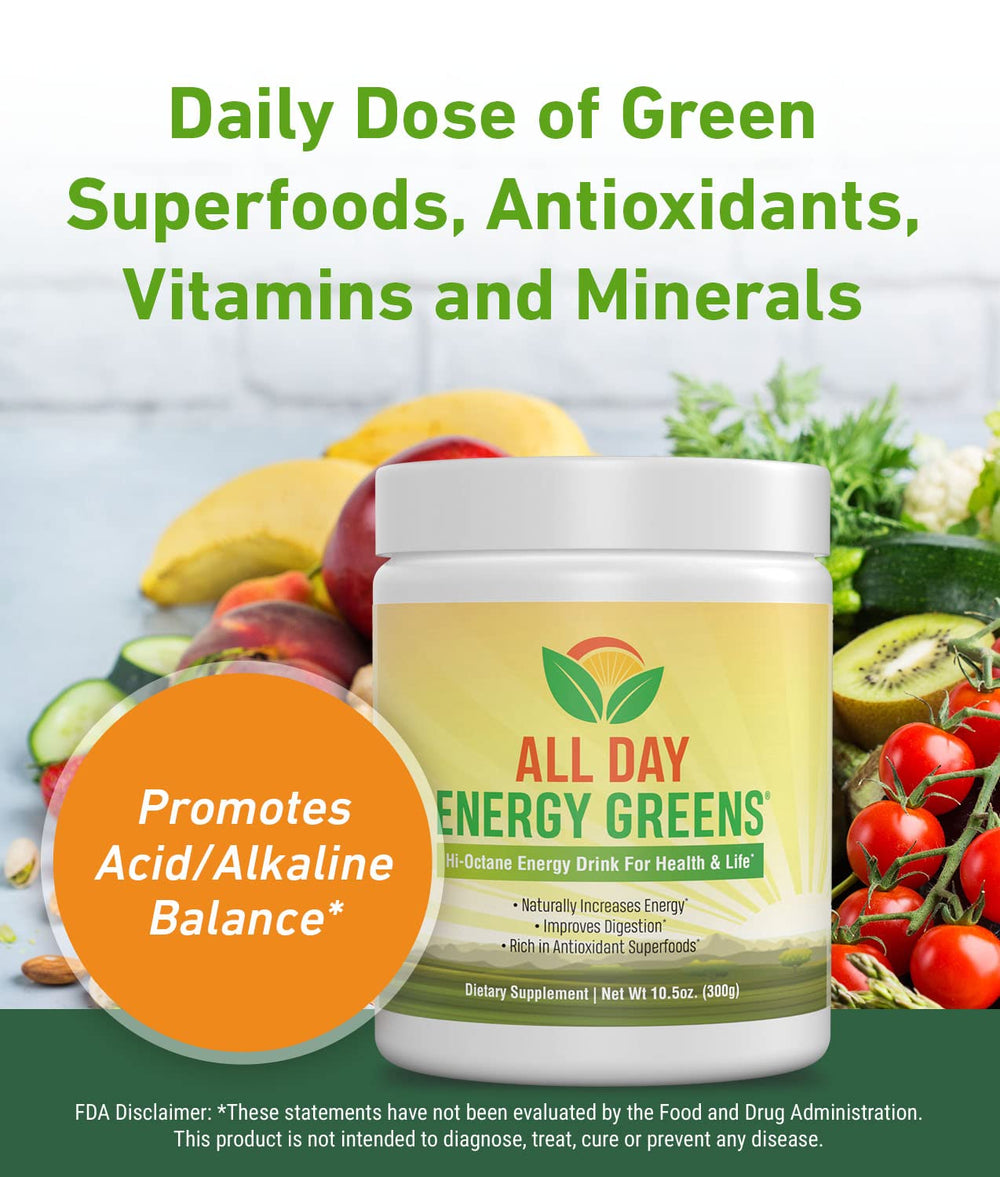 IVL All Day Energy Greens powder texture close-up emphasizes premium greens.