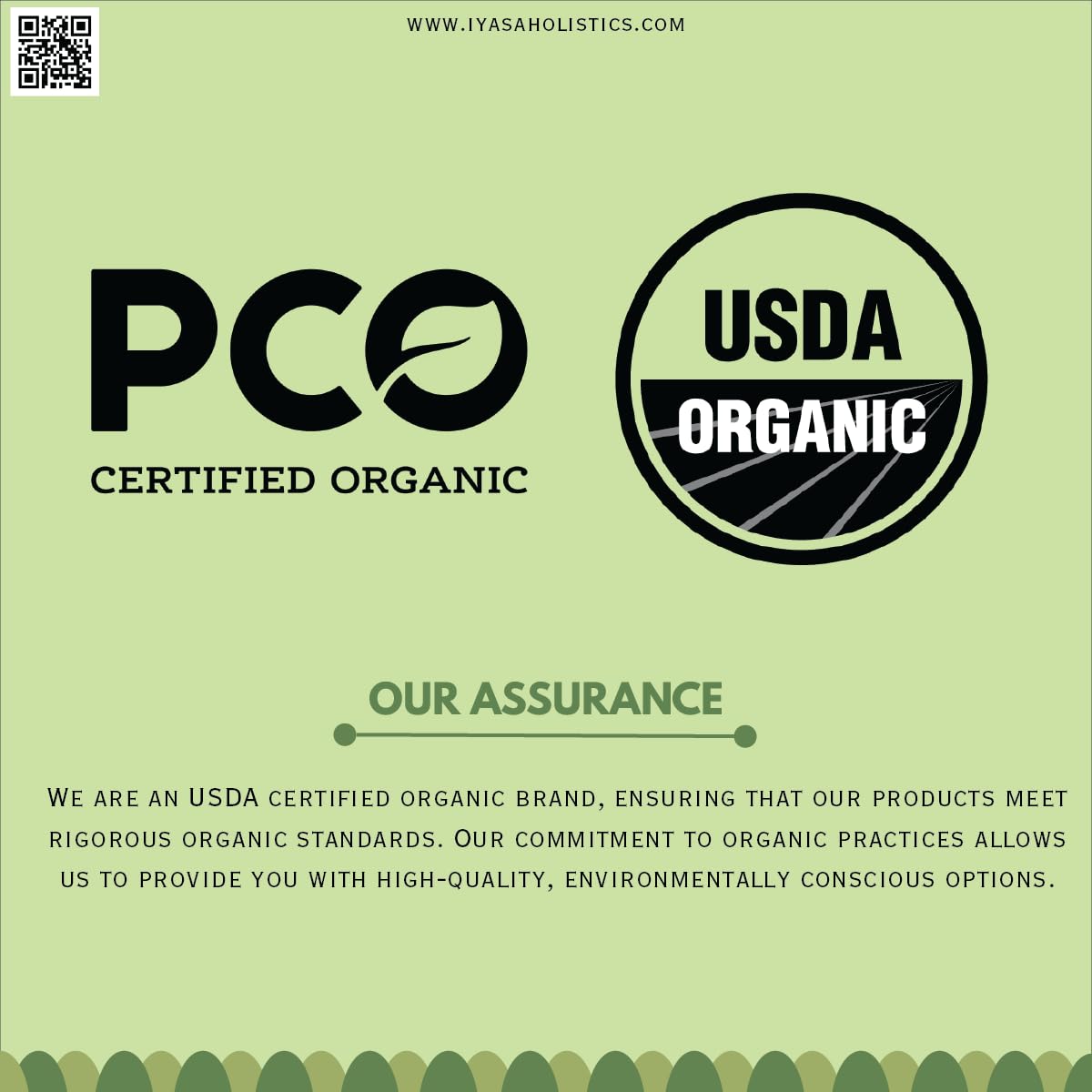 Iyasa Holistics Organic Licorice Root Powder label notes vegan and non-GMO details.
