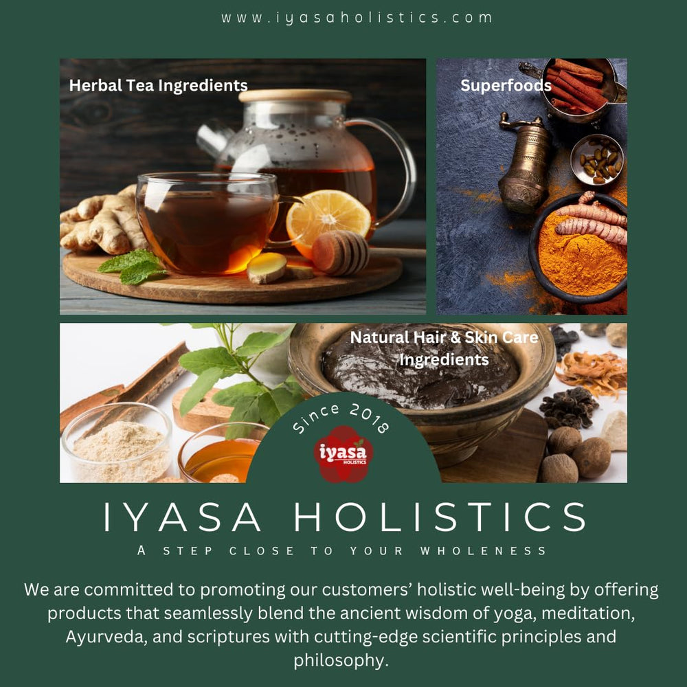 Iyasa Holistics Licorice Root Powder adding to hot water for a soothing infusion.