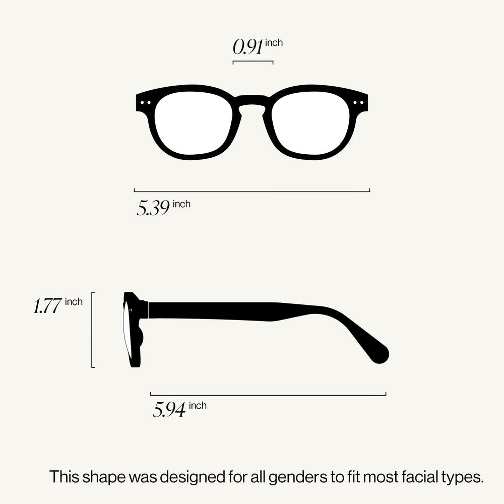 Biobased IZIPIZI READING C frame material close-up for lightweight use.