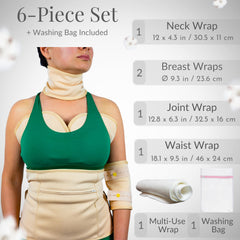 Izyda multi-use wrap supports versatile external care with full-body coverage.
