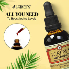 Natural brine-origin Lugol's iodine from ancient deposits powering a premium solution.