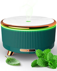 Jack & Rose essential oil diffuser front view with 500ml capacity and quiet operation for bedrooms.