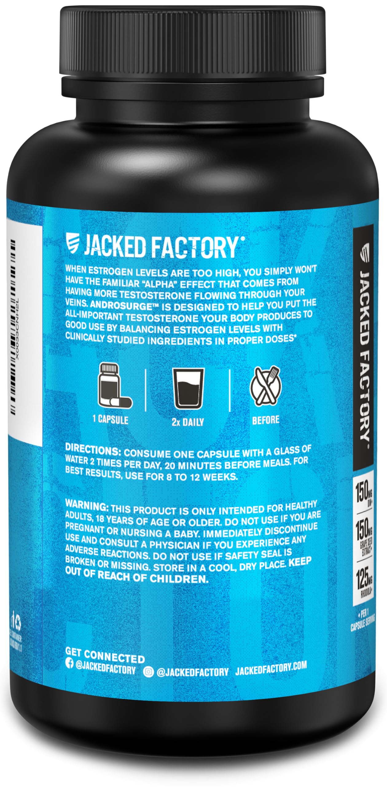 Daily dosage packaging photo confirming purity and clear ingredient list.