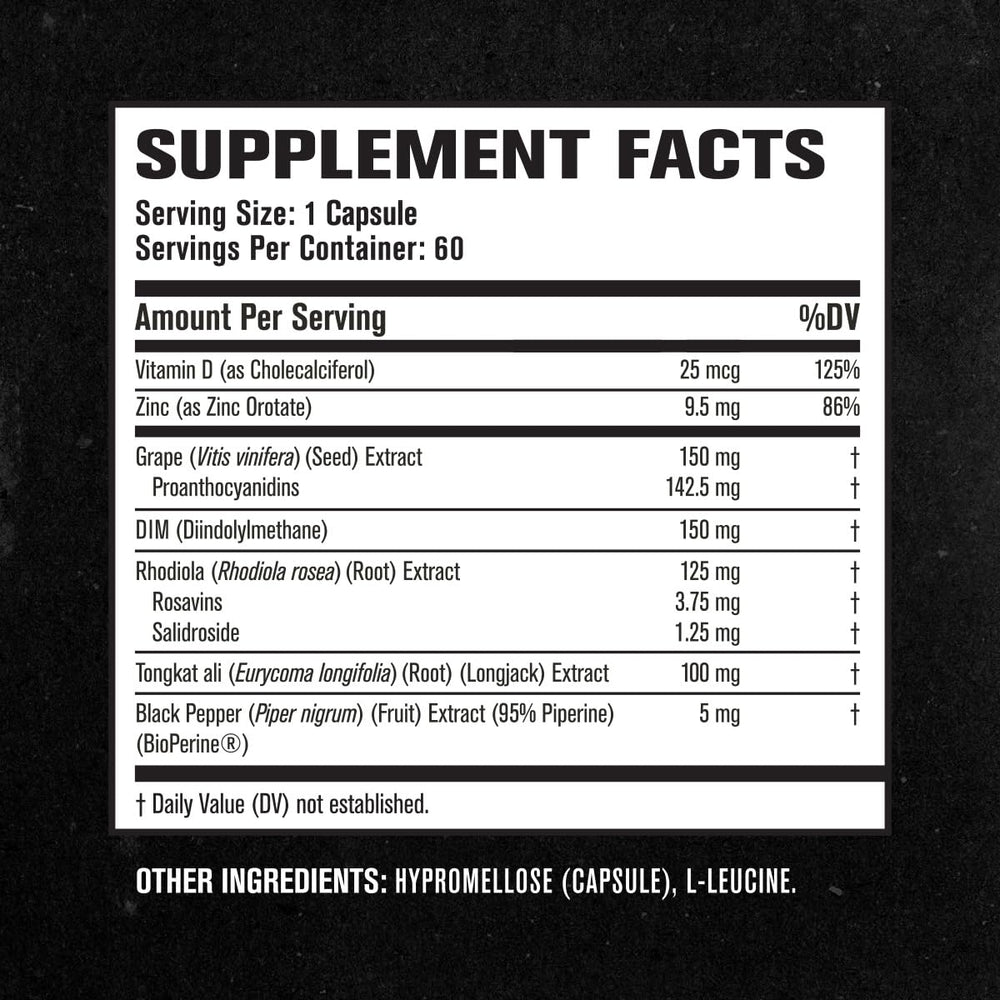 Jacked Factory Androsurge DIM panel emphasizes hormone balance considerations.