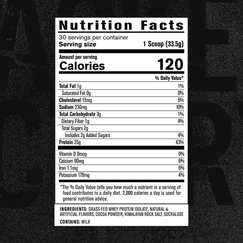 Chocolate packaging suggests indulgent flavor without fillers.
