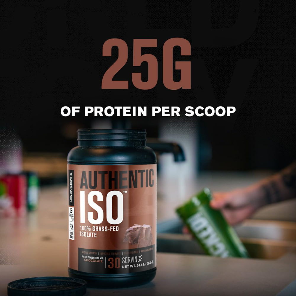 Preparing a smooth Authentic ISO shake in a glass.